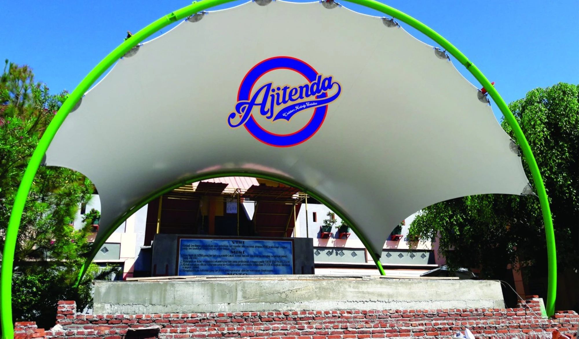 Tenda Membrane Tenda Membrane AMPHITHEATER SMK INDRAMAYU 4 amphi_1b