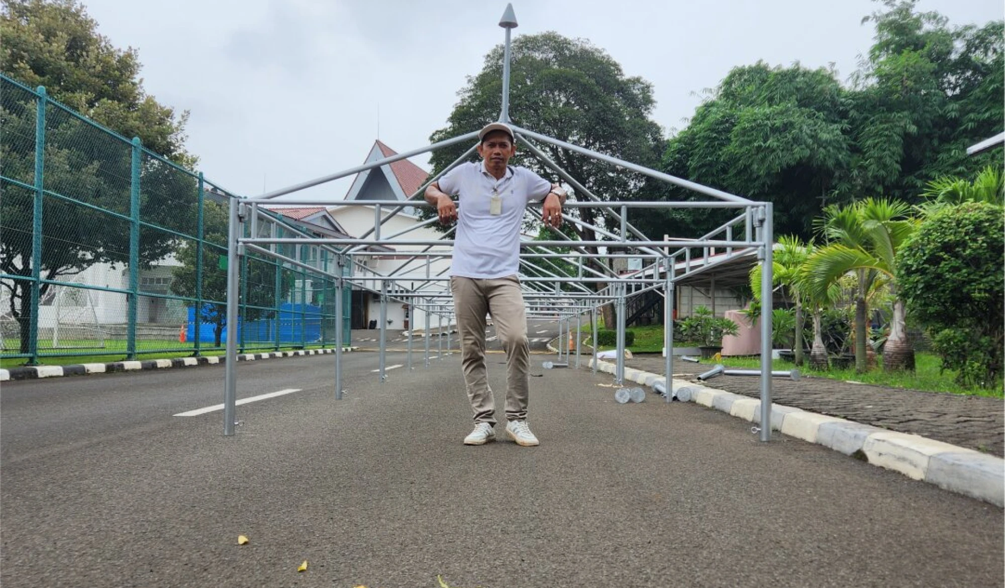 Tenda Custom TENDA CUSTOM UK: 3M X 6M. SPORT EVENT TENT<br> 2 rangka_bag_3mtr