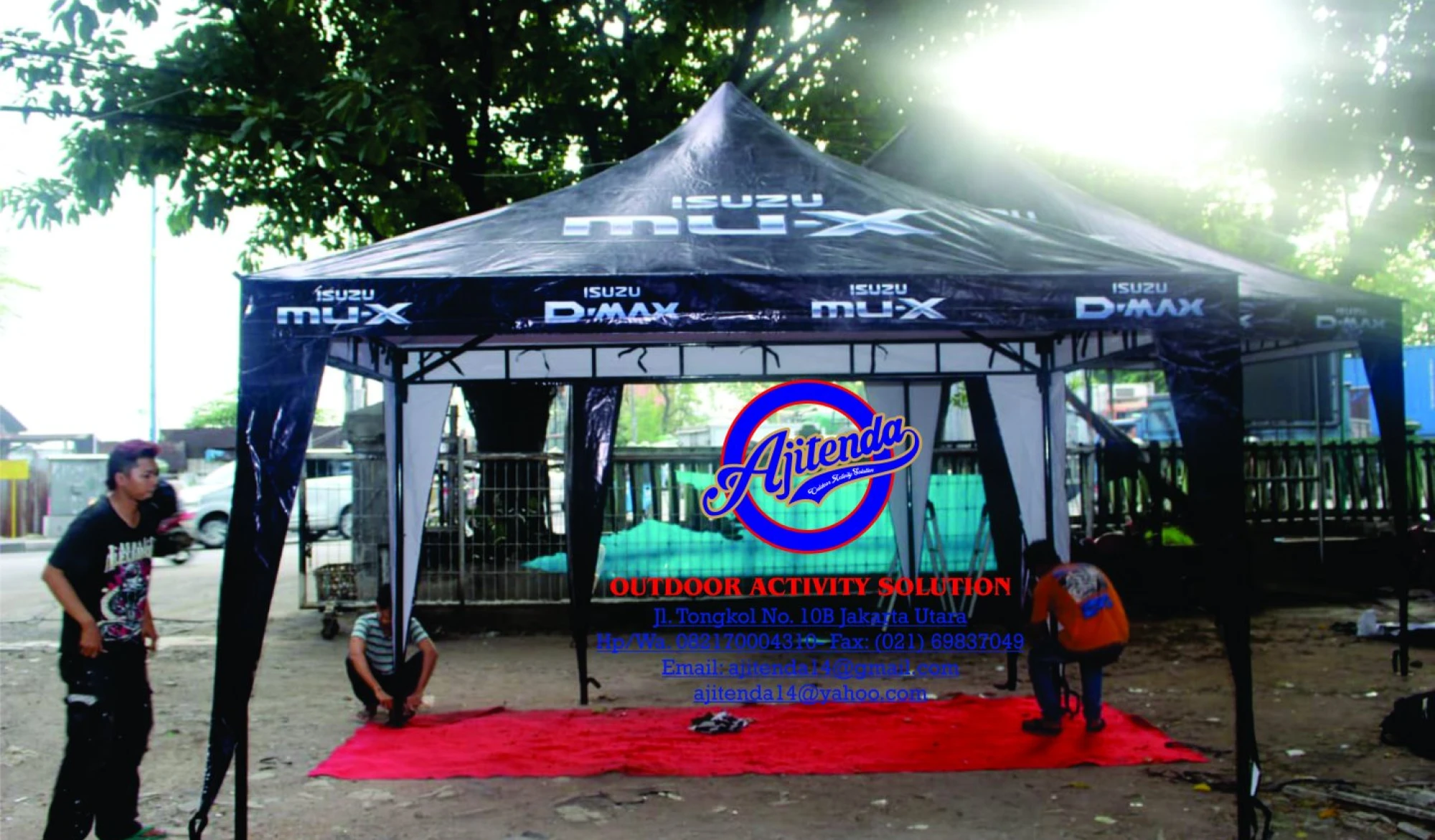 Tenda Promosi Tenda DISPLAY MOBIL ISUZU MUX 1 tenda_isuzu_mux_3x4m_a