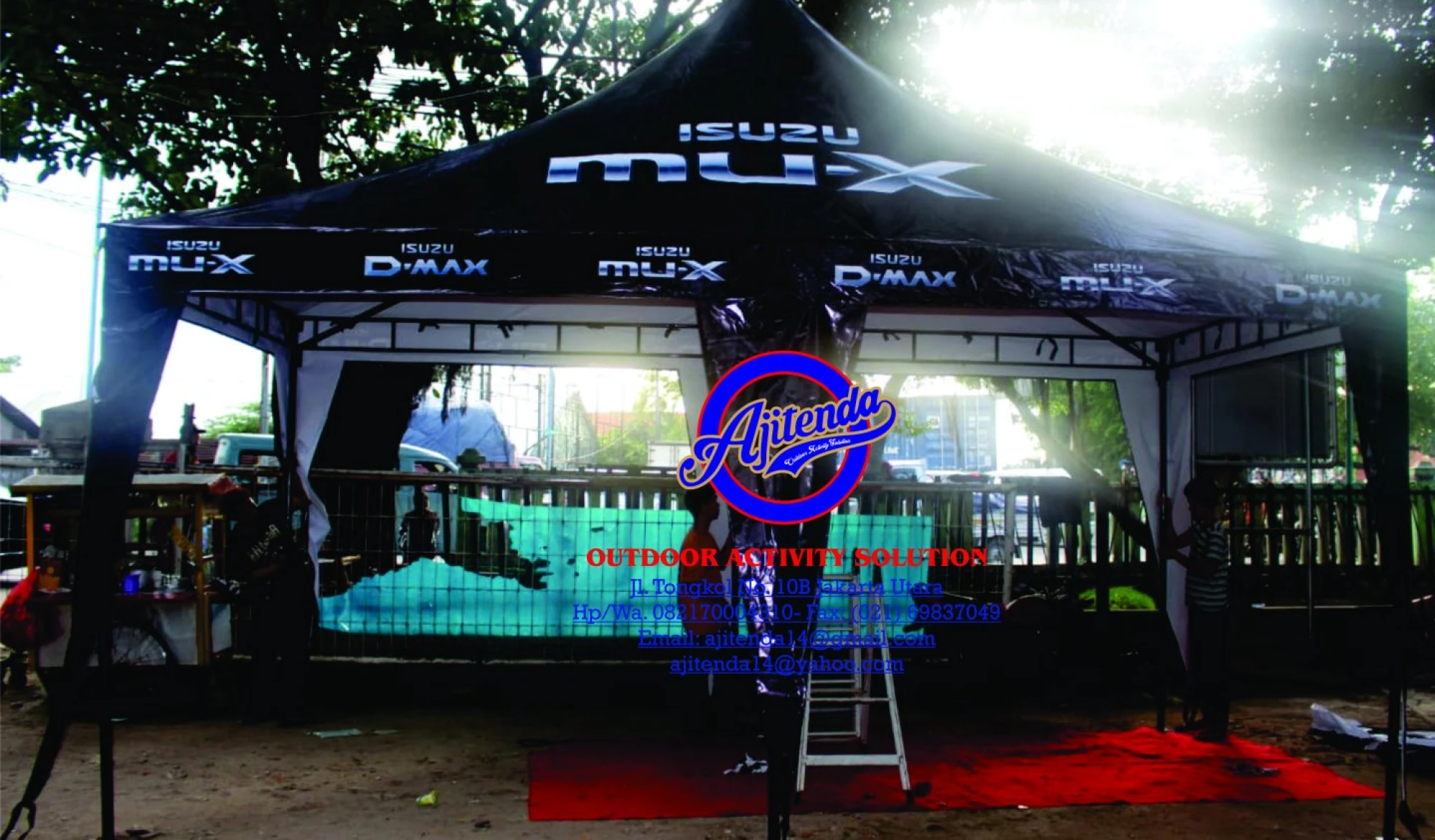 Tenda Promosi Tenda DISPLAY MOBIL ISUZU MUX 4 tenda_isuzu_mux_3x6m