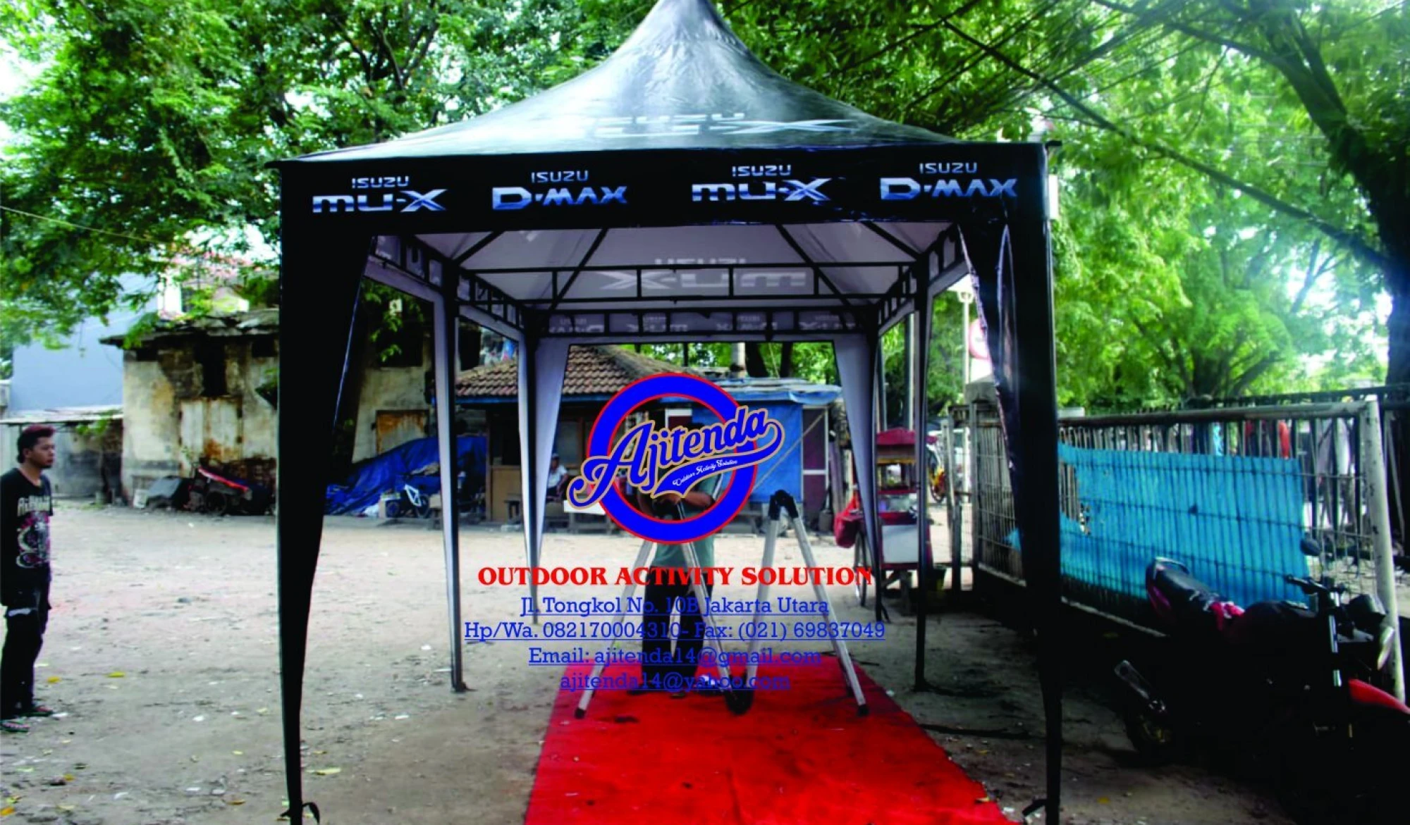Tenda Promosi Tenda DISPLAY MOBIL ISUZU MUX 3 tenda_isuzu_mux_3x6m_a